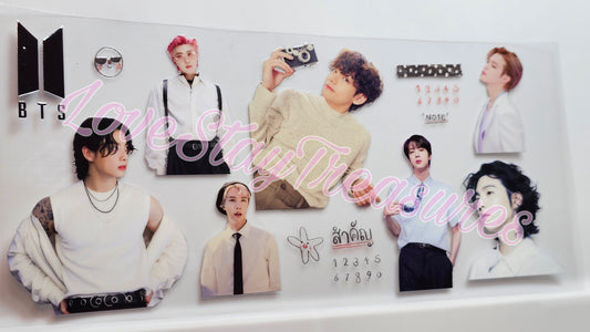 BTS Group 16 oz Cup Wrap / Tumbler / Snow Globe Decal