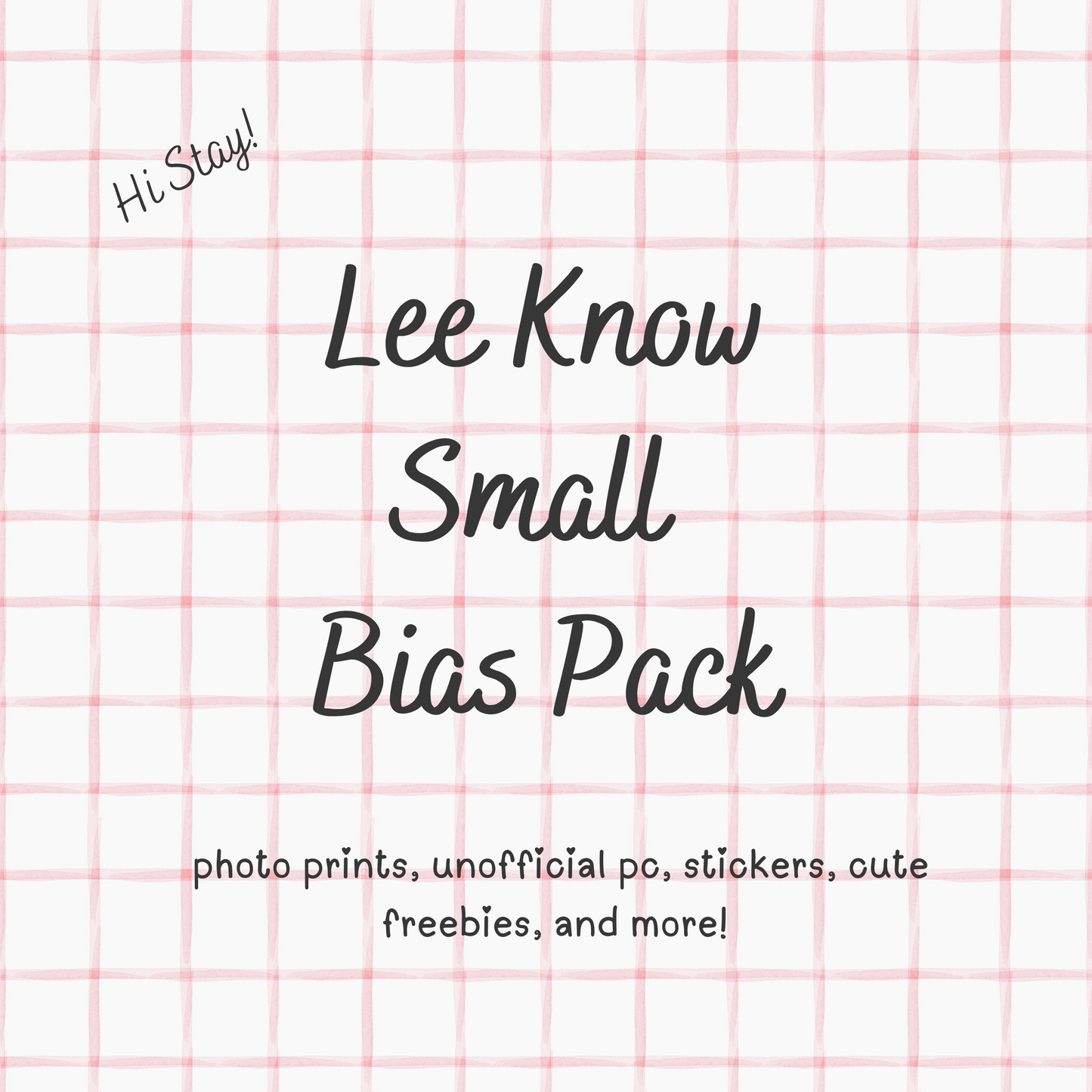 Lee Know SMALL / Stray Kids Bias Pack / Kpop Goodie Bag / Custom Handmade Skz Keychain / Phone Charm/ LoveStayTreasures Handmade