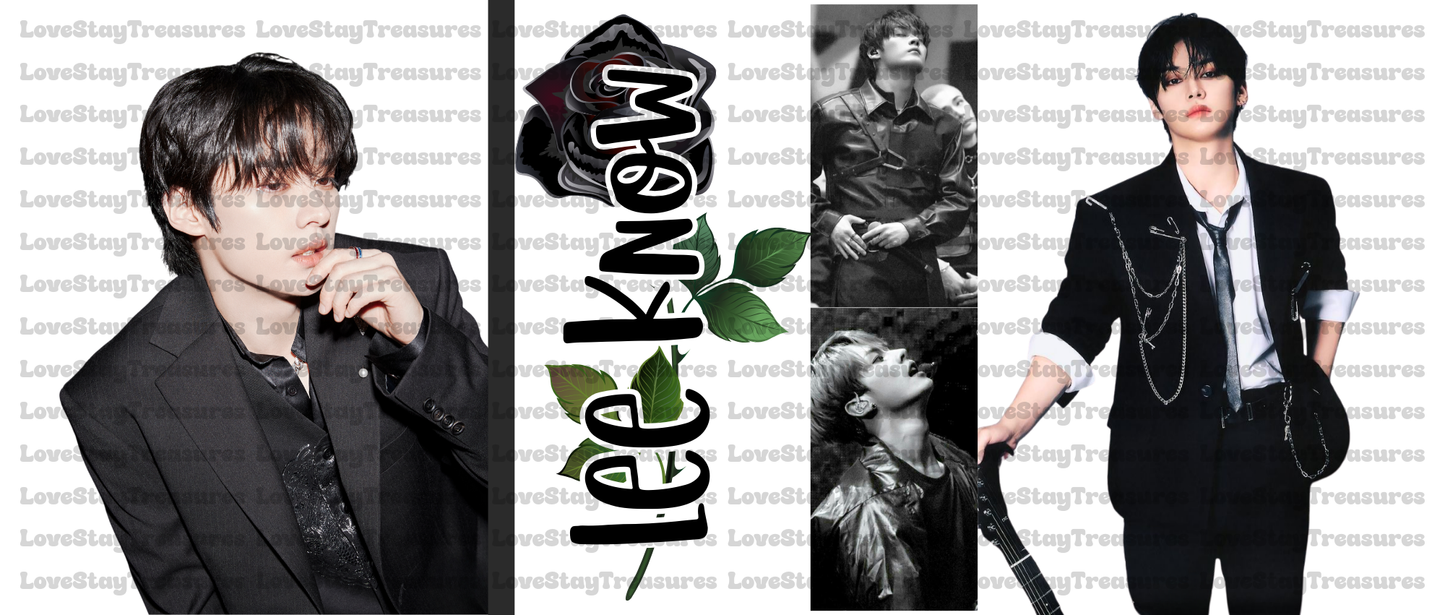 Stray Kids Lee Know 16 oz Cup Wrap / Tumbler / Snow Globe Decal