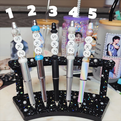 SKZ Silicone Beaded Pen | Stray Kids K-Pop Merch, Cute Fan Pen for Writing, Journaling & Bias Notes and Stray Kids Bias Doodles 🙌🏼