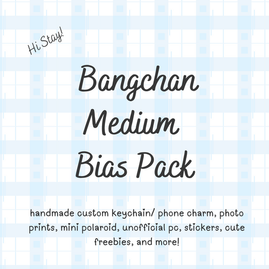 Bangchan MEDIUM/ Stray Kids Bias Pack / Kpop Goodie Bag / Custom Handmade Skz Keychain / Phone Charm/ LoveStayTreasures