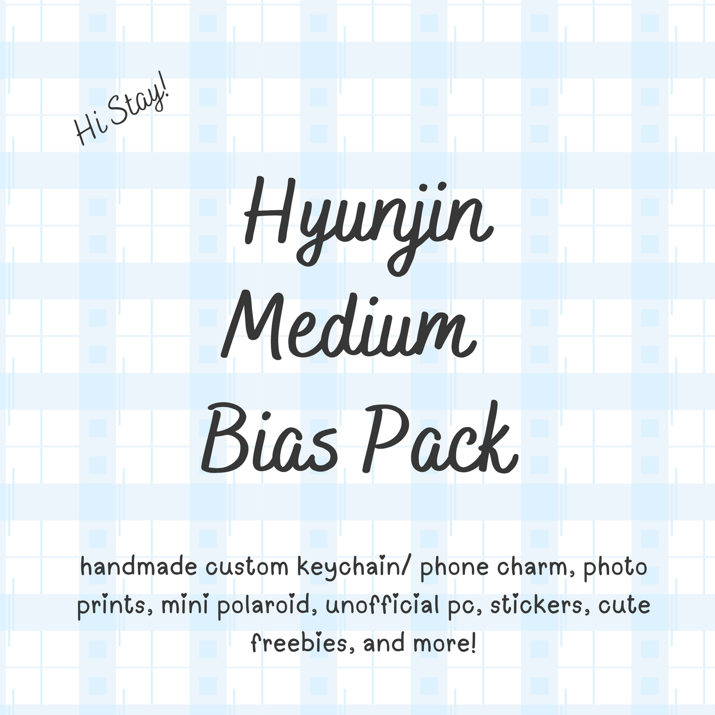 Hyunjin MEDIUM/ Stray Kids Bias Pack / Kpop Goodie Bag / Custom Handmade Skz Keychain / Phone Charm/ LoveStayTreasures Handmade