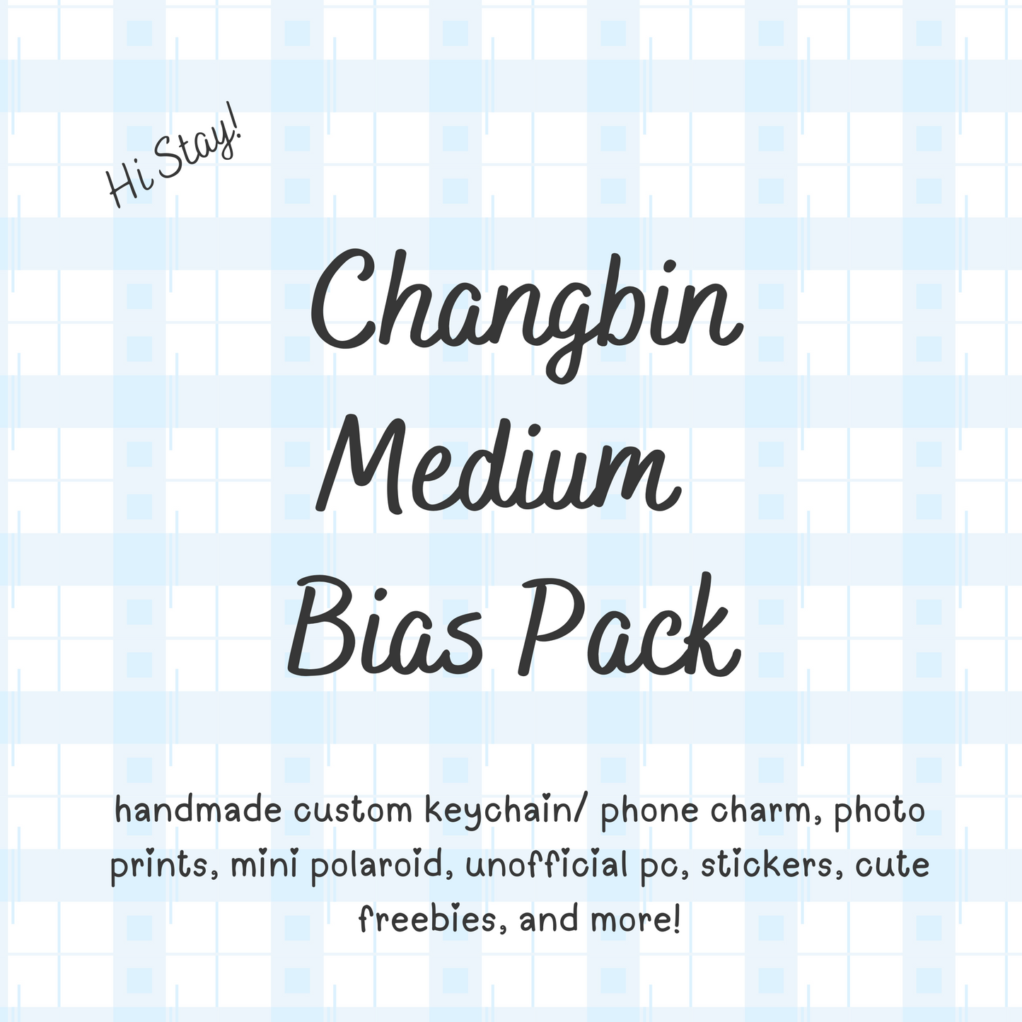 Changbin MEDIUM/ Stray Kids Bias Pack / Kpop Goodie Bag / Custom Handmade Skz Keychain / Phone Charm/ LoveStayTreasures Handmade