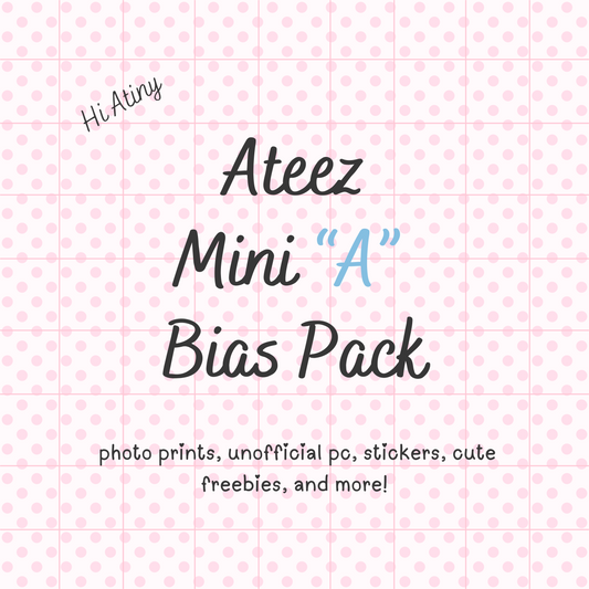 Ateez Pick Your Bias MINI "A"  /  Bias Pack / Kpop Goodie Bag /LoveStayTreasures Handmade