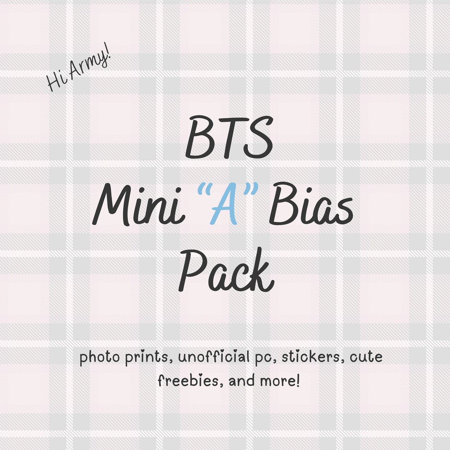 BTS MINI “A" / BTS Bias Pack / Kpop Goodie Bag / Handmade by LoveStayTreasures