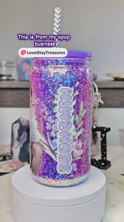 Stray Kids Seungmin Decal 16 oz Cup Wrap / Tumbler / Snow Globe Decal