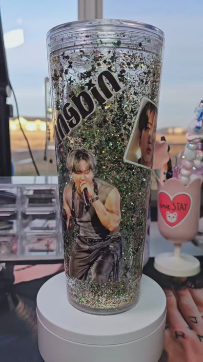 Stray Kids Changbin Decal 16 oz Cup Wrap / Tumbler / Snow Globe Decal