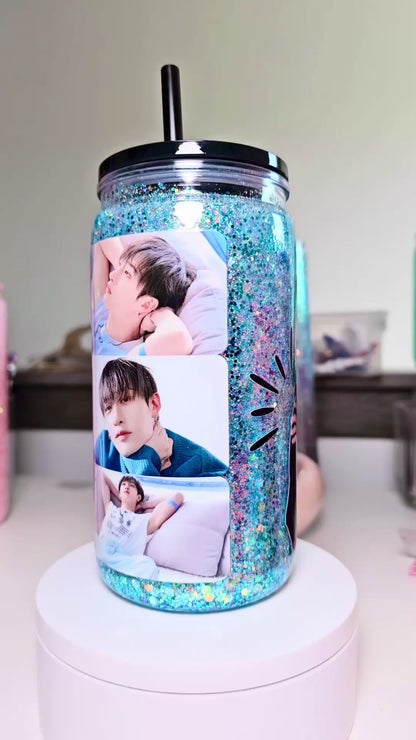 Stray Kids Bangchan “Big Hug” 16 oz Cup Wrap / Tumbler / Snow Globe Decal