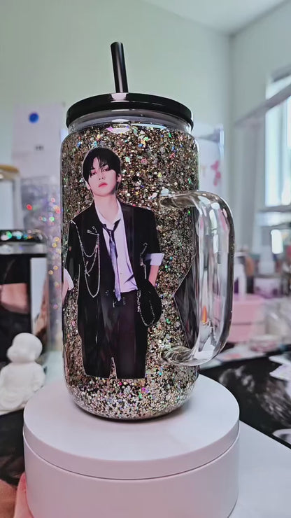 Stray Kids Lee Know 16 oz Cup Wrap / Tumbler / Snow Globe Decal